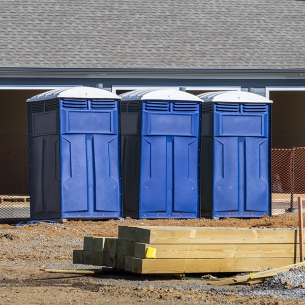 how do you ensure the portable restrooms are secure and safe from vandalism during an event in Ludlow SD